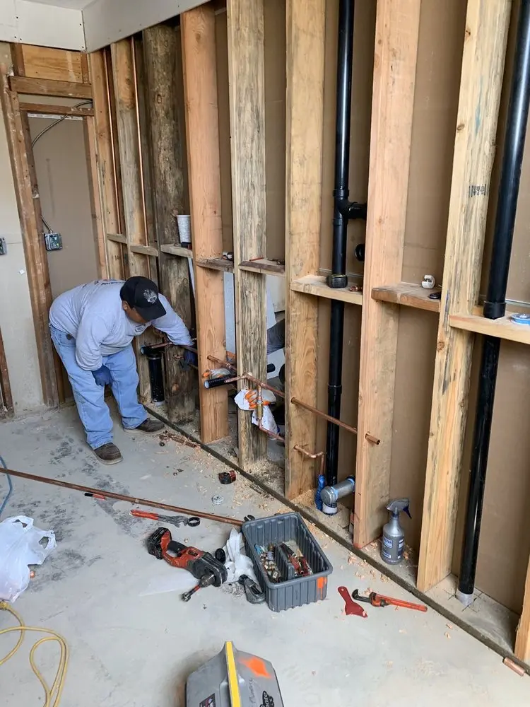 Commercial rough-in plumbing for Gas Line Repair in Lakemont
